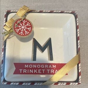 Monogram Trinket Tray Letter “M”
